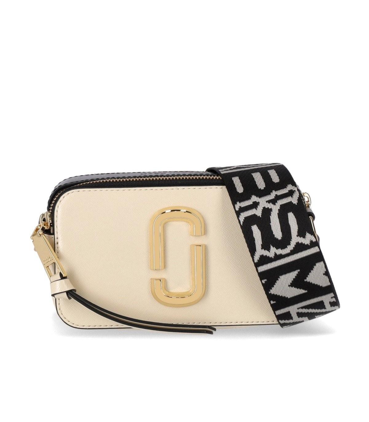 Marc Jacobs The Snapshot Camera Bag Ivory in Leather with Gold
