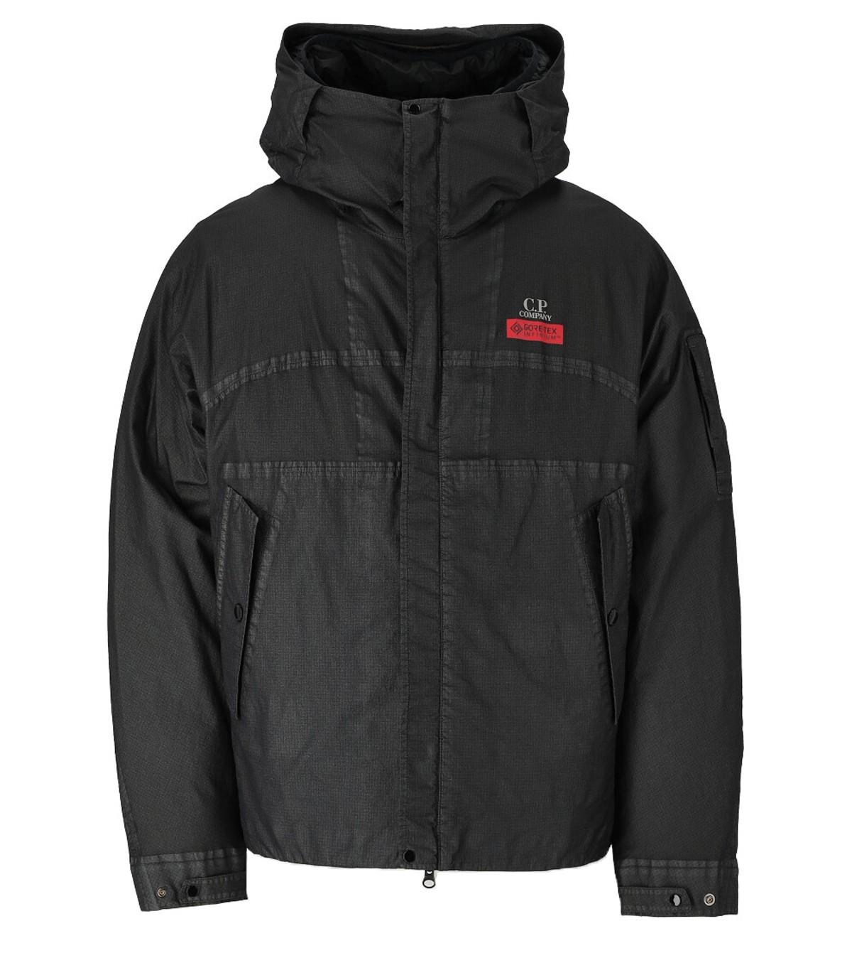 C.P. Company Gore G-type Dark Grey Hooded Jacket in Black for Men