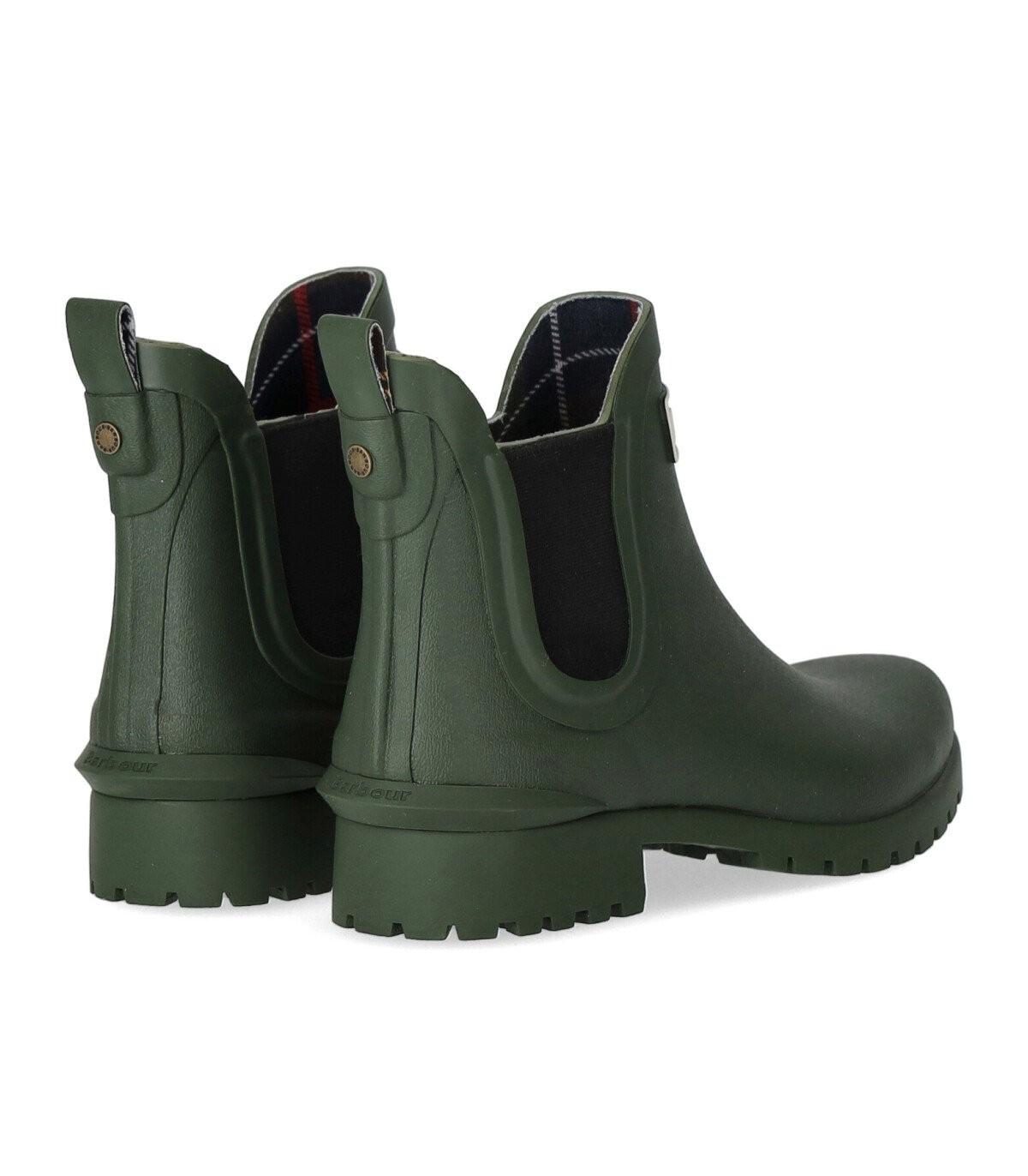 Barbour Wilton Olive Green Chelsea Boot | Lyst