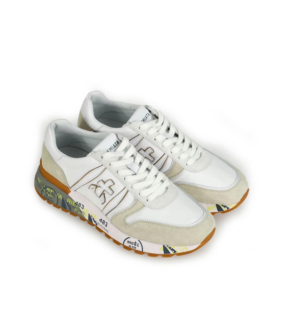 Premiata Synthetic Lander 5199 Sneaker in White for Men | Lyst