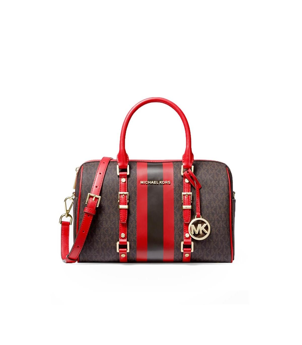 Sac À Main Bedford Moyen Marron Rouge Sac À Main Bedford Moyen Marron Rouge