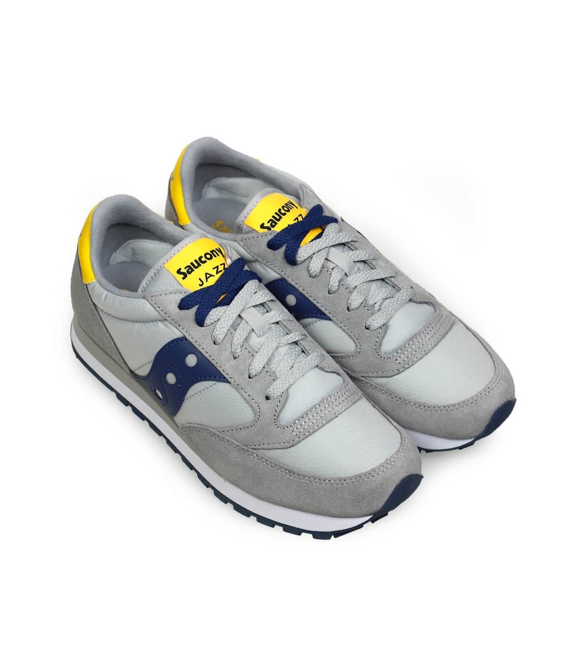 Saucony Synthetic Jazz Blue Yellow Sneaker in Grey (Gray) for Men | Lyst