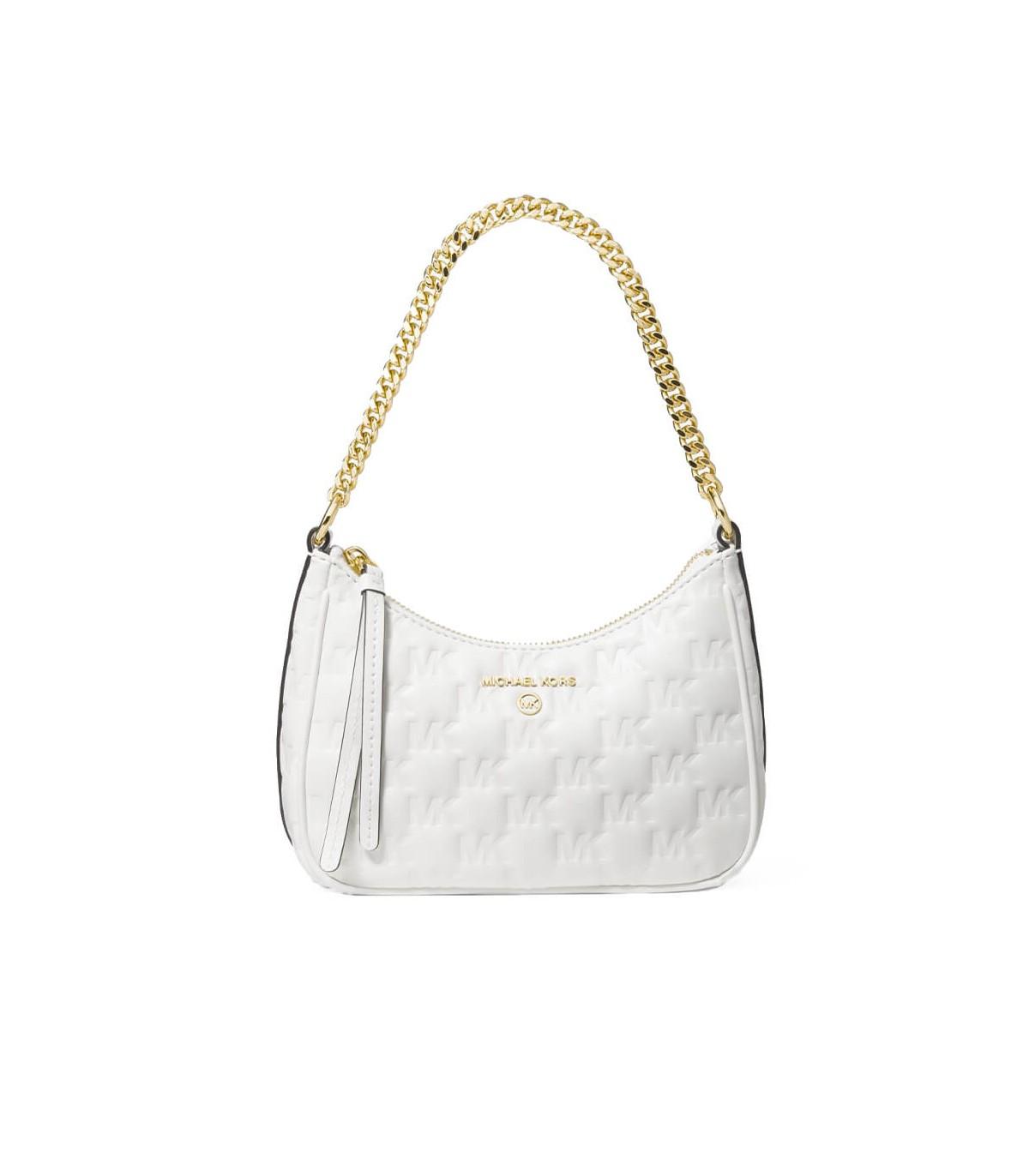 SAC PORTÉ ÉPAULE JET SET CHARM MONOGRAM BLANC Michael Kors en coloris Blanc  | Lyst