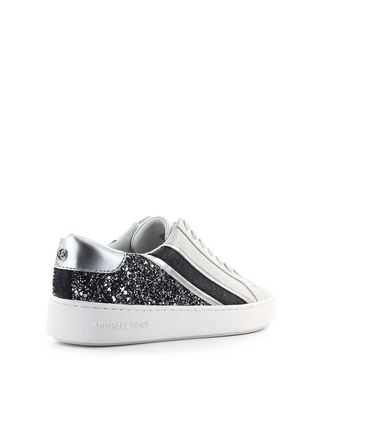 Michael Kors Slade Lace Up Zilver Sneaker in het Grijs - Bespaar 29% - Lyst