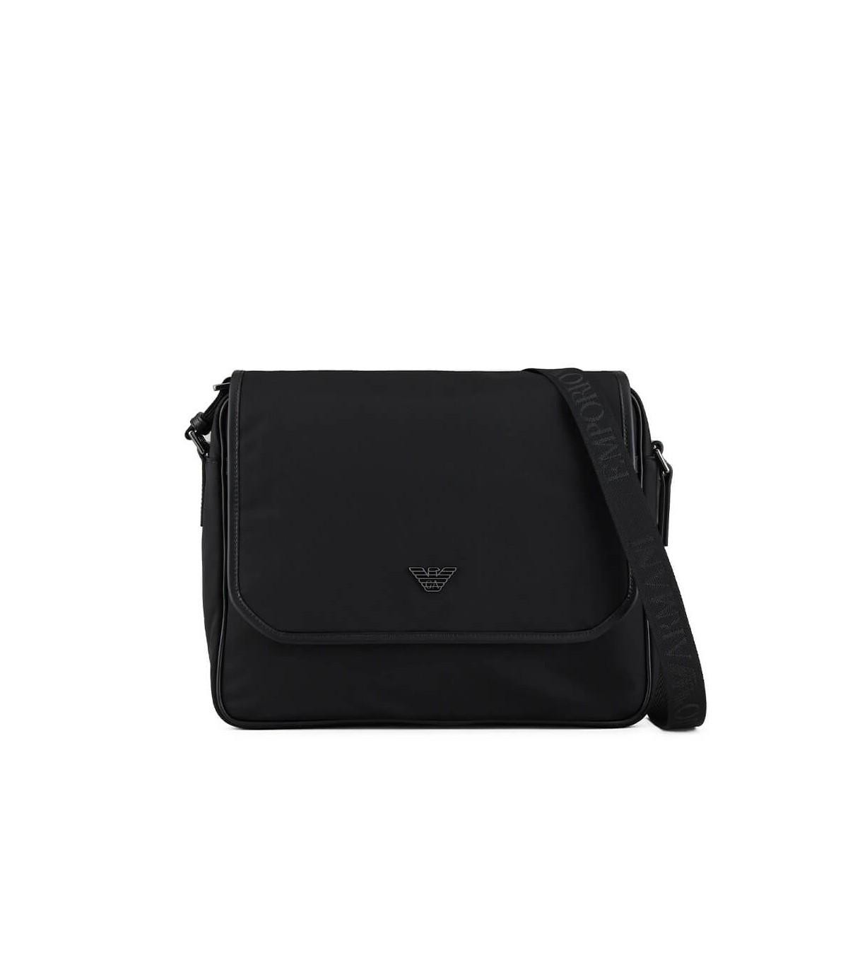 Emporio Armani Messenger Bag in Black for Men Lyst