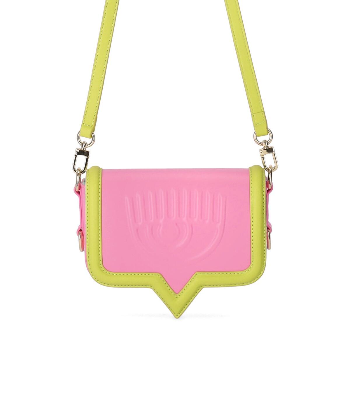 Chiara Ferragni Eyelike Frame Small Pink Crossbody Bag | Lyst