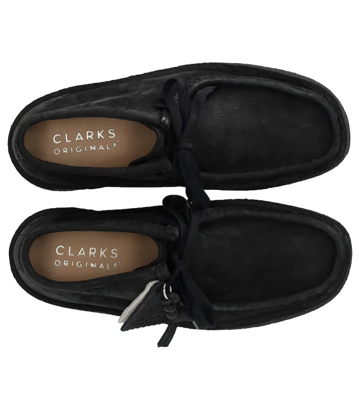 Clarks S Wallabee Cup Boot Nubuck in Black | Lyst