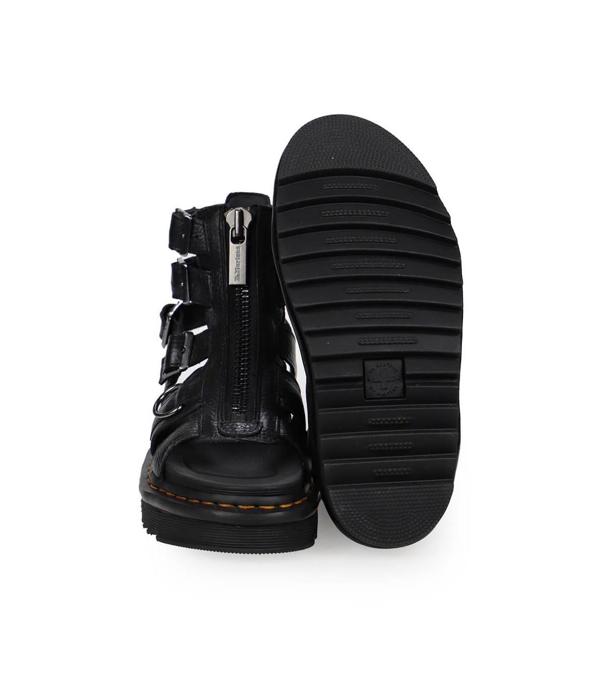 black olson sandals