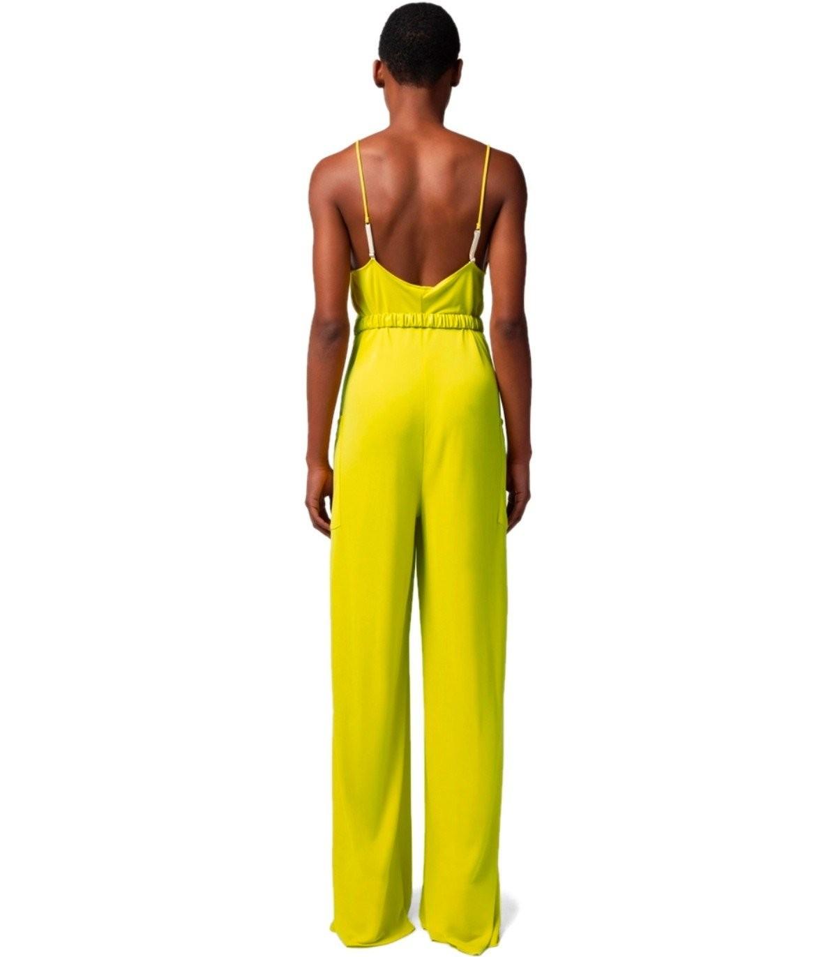 オールインワン・サロペット ELISABETTA FRANCHI Woman Jumpsuits Yellow Cream TU029 360 ELISABETTA FRANCHI Woman Jumpsuits Yellow Cream TU029 360