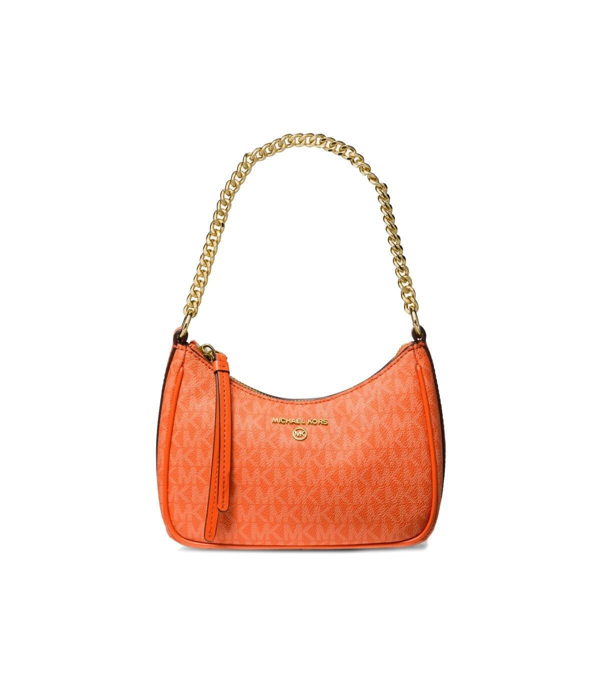 Michael Kors Jet Set Charm Small Orange Shoulder Bag