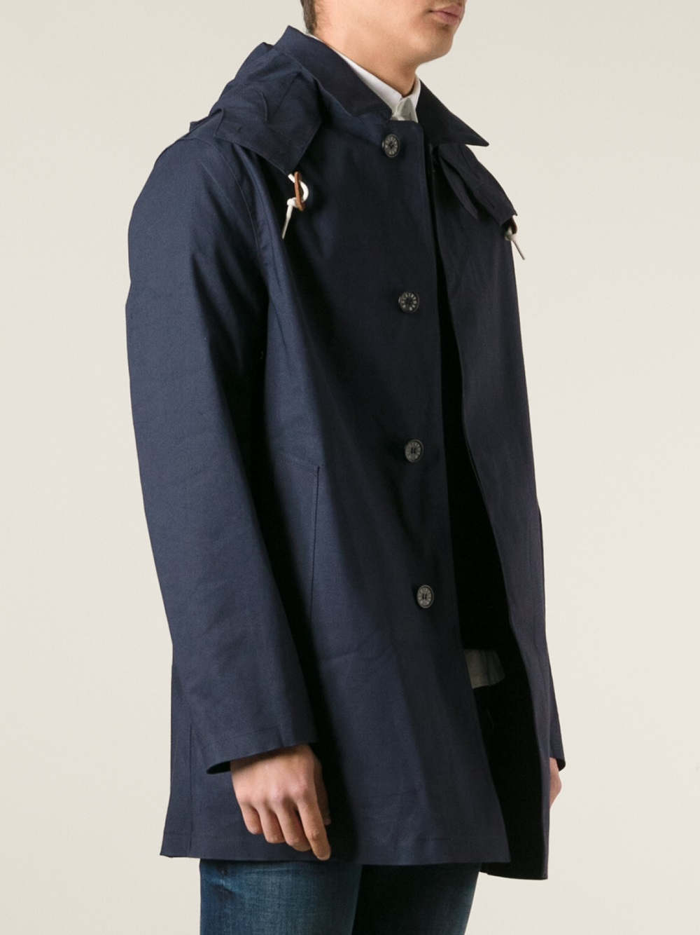Lyst - Mackintosh Dunoon Coat in Blue for Men
