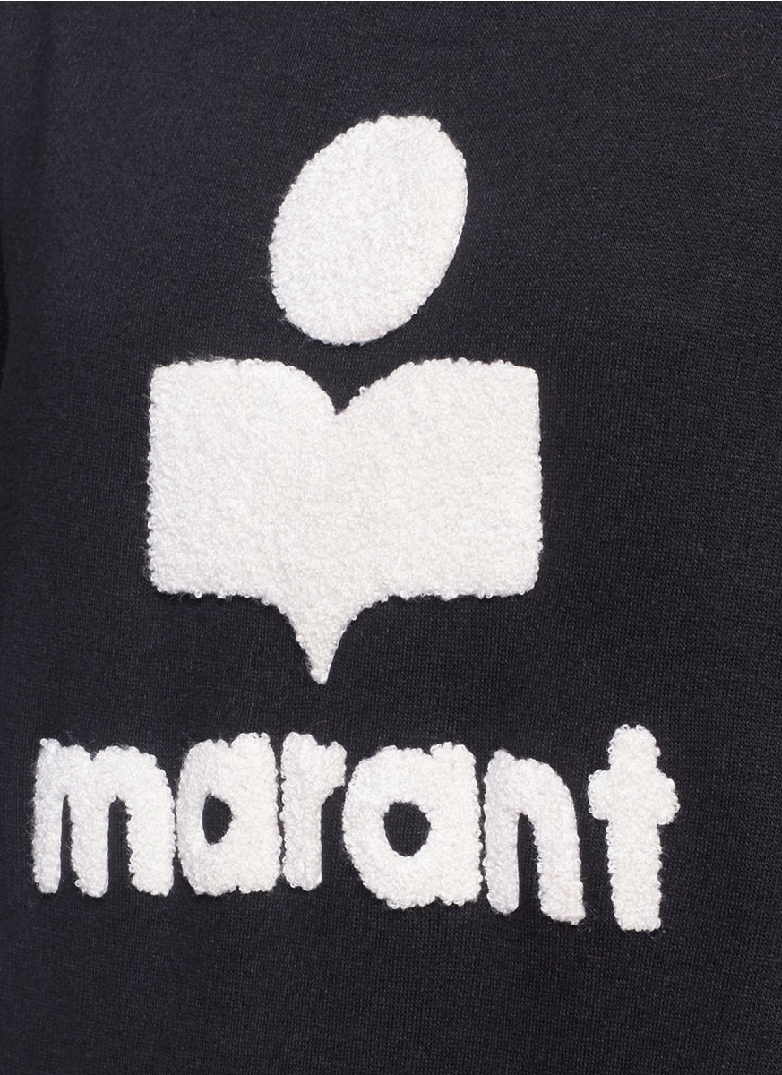 Lyst - Étoile Isabel Marant 'carlo' Marant's Logo Bouclé Embroidery ...