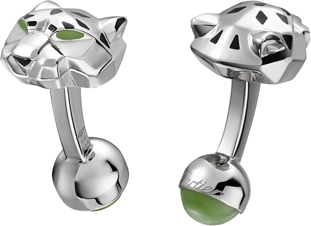 Cartier Panthère Cufflinks For Men in Silver for Men Lyst