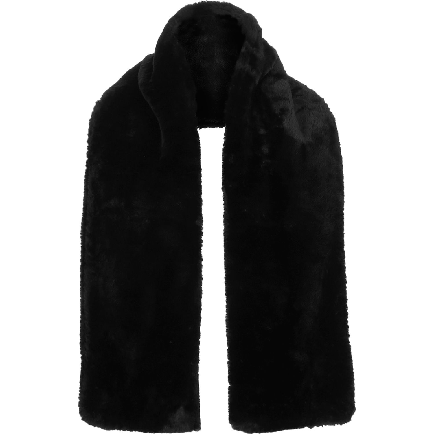 River Island Black Faux Fur Scarf for Men Lyst
