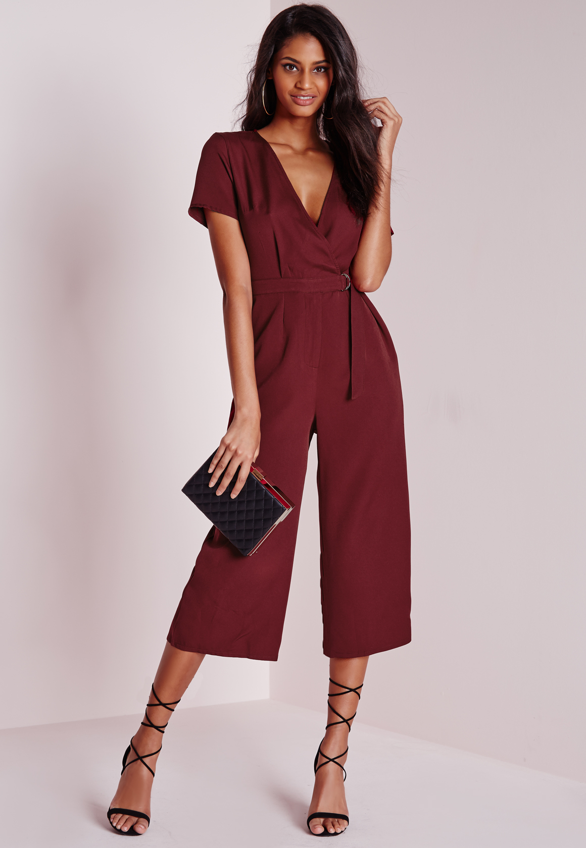 burgundy jumpsuit petite