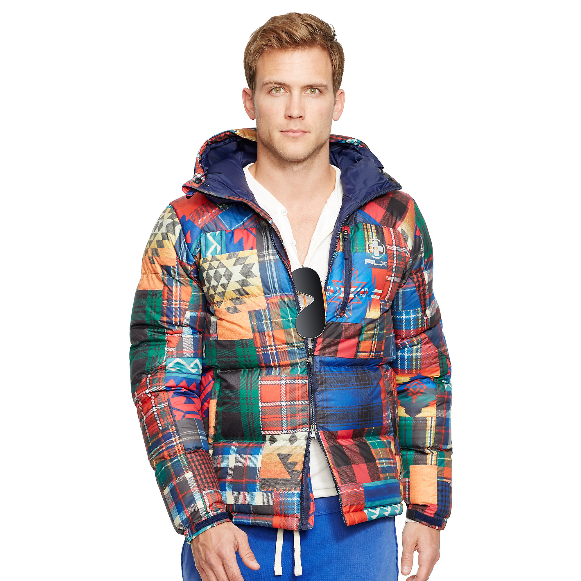 ralph lauren patchwork blazer