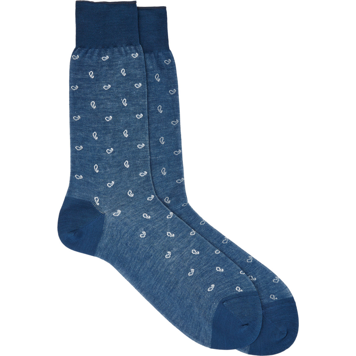 Barneys new york Men's Paisley Socks in Blue for Men | Lyst