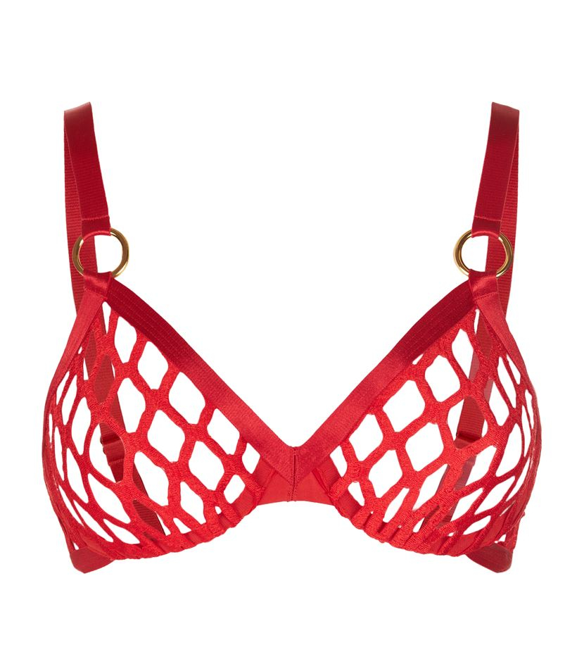 Agent Provocateur Bubbles Bra in Red | Lyst Canada