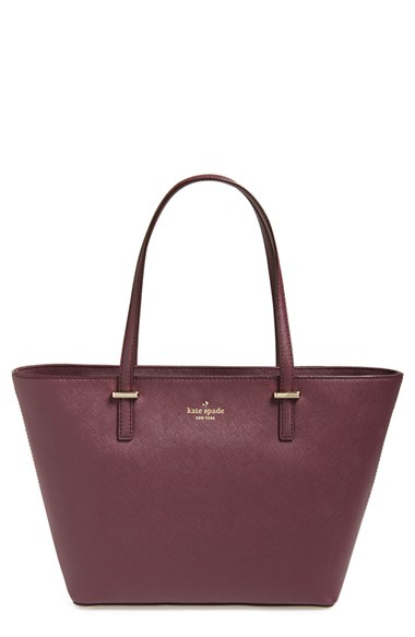 kate spade burgundy tote
