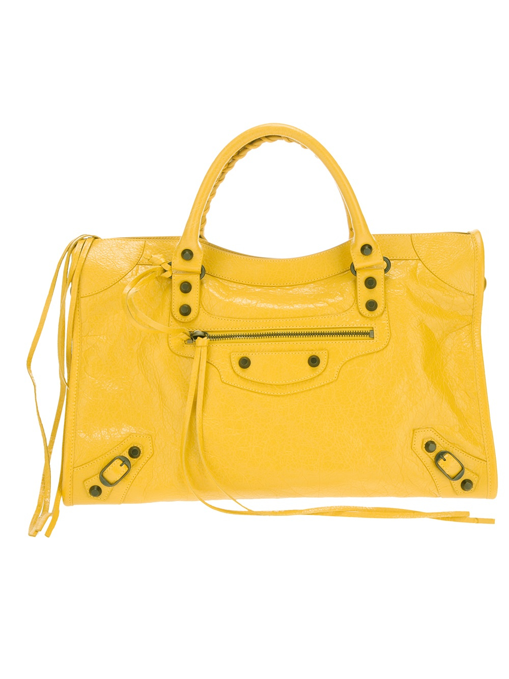 Lyst - Balenciaga Giant City Tote in Yellow