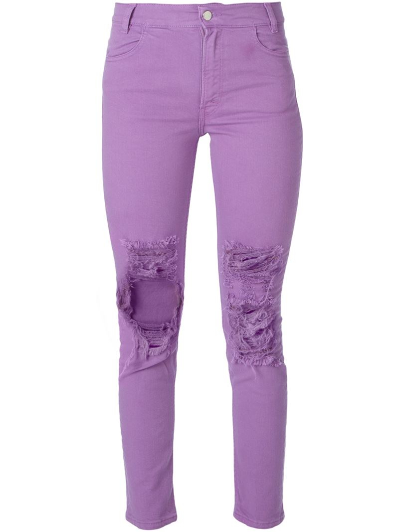 Buy > purple pink jeans > in stock