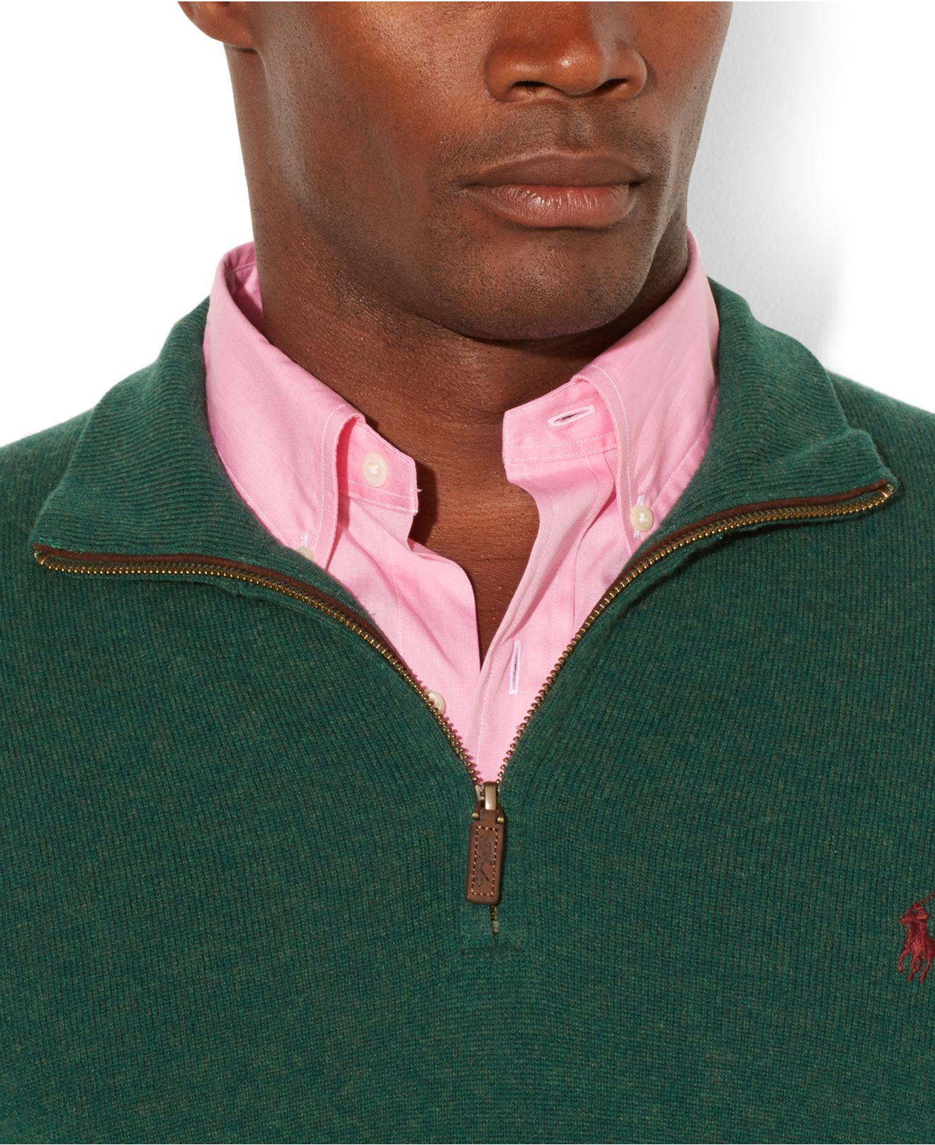 green ralph lauren quarter zip