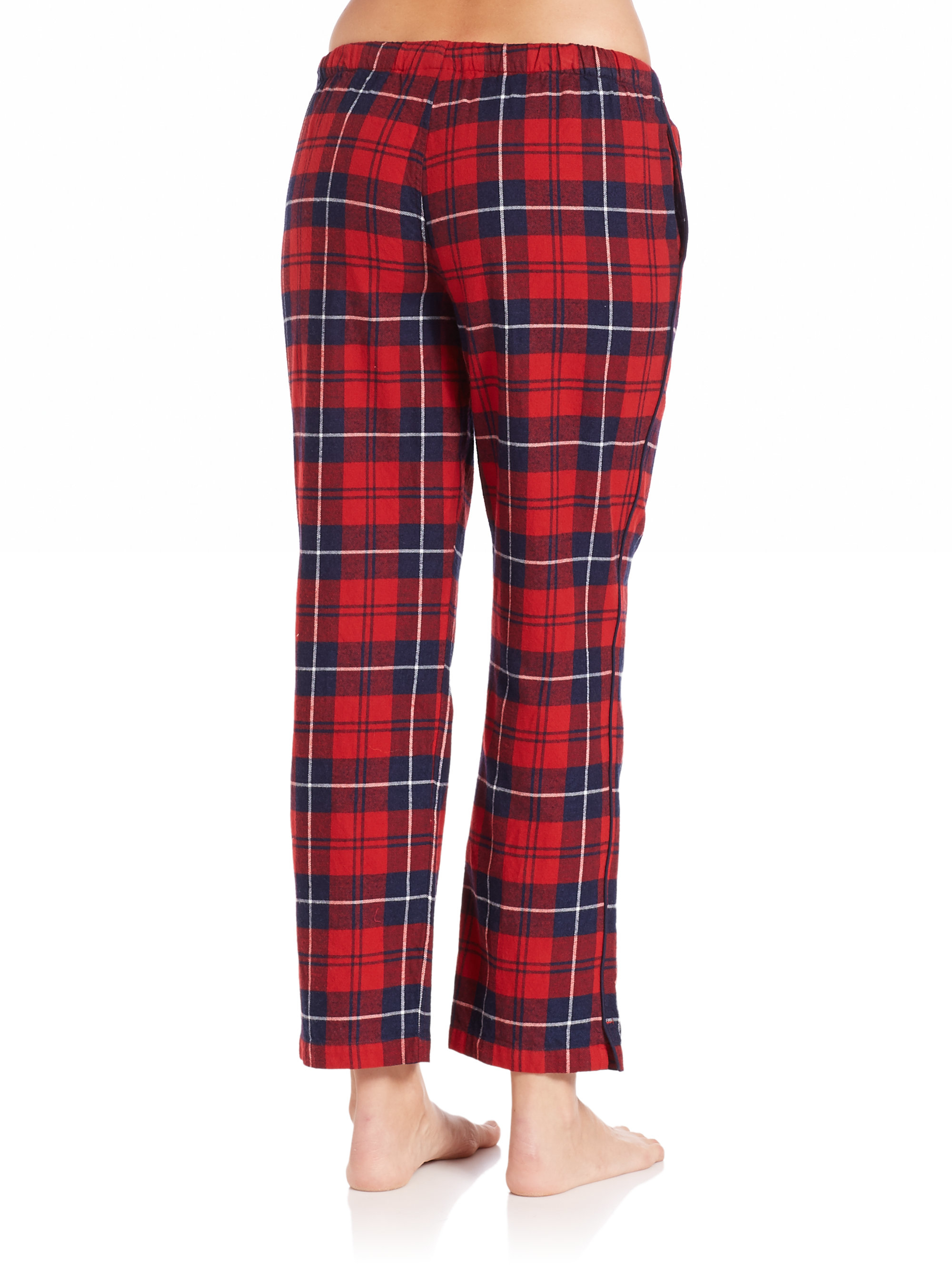 Lyst - Sleepy Jones Marina Plaid Flannel Pajama Pants in Blue