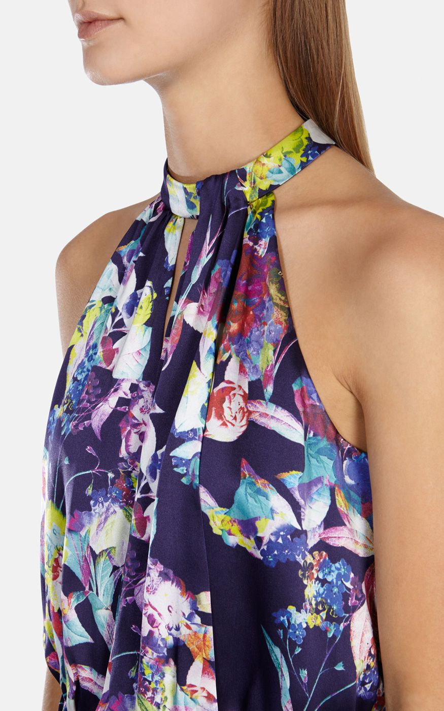 karen millen floral jumpsuit