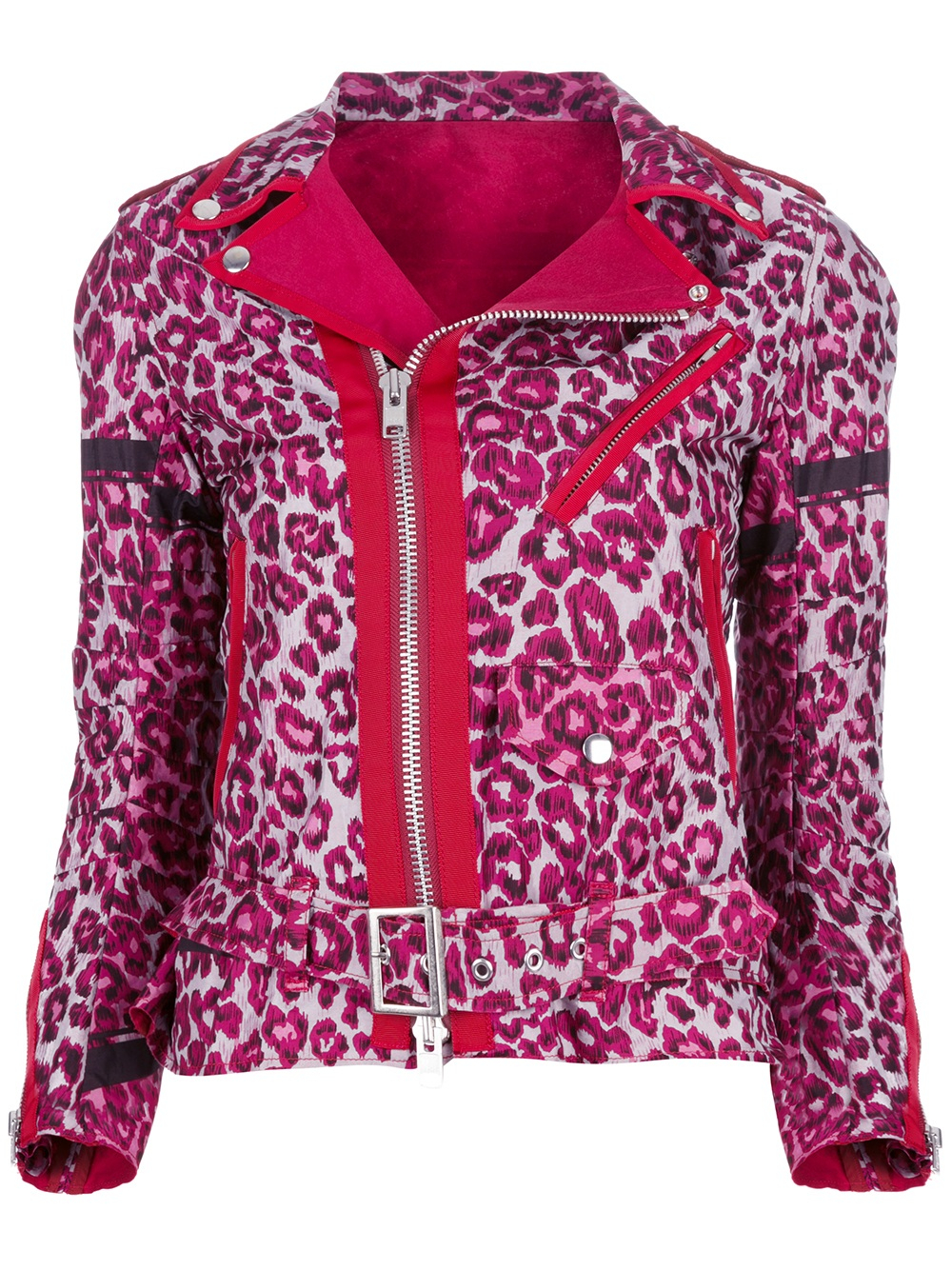 pink leopard print jacket