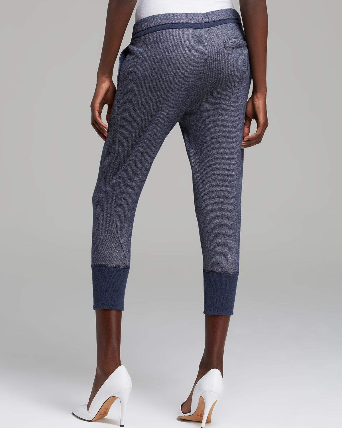 Lyst - Vince Sweatpants Rib Cuff in Blue