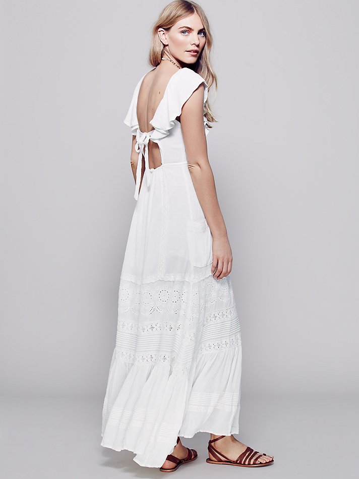 free people white boho dress