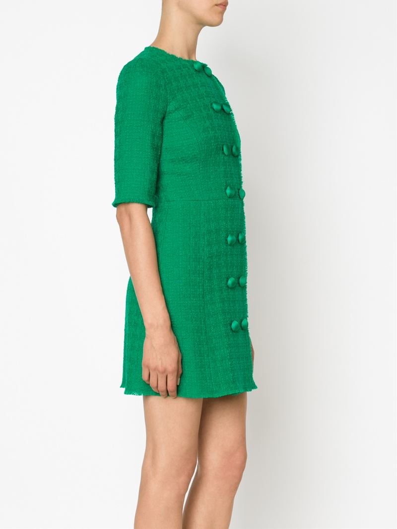 dolce gabbana green dress