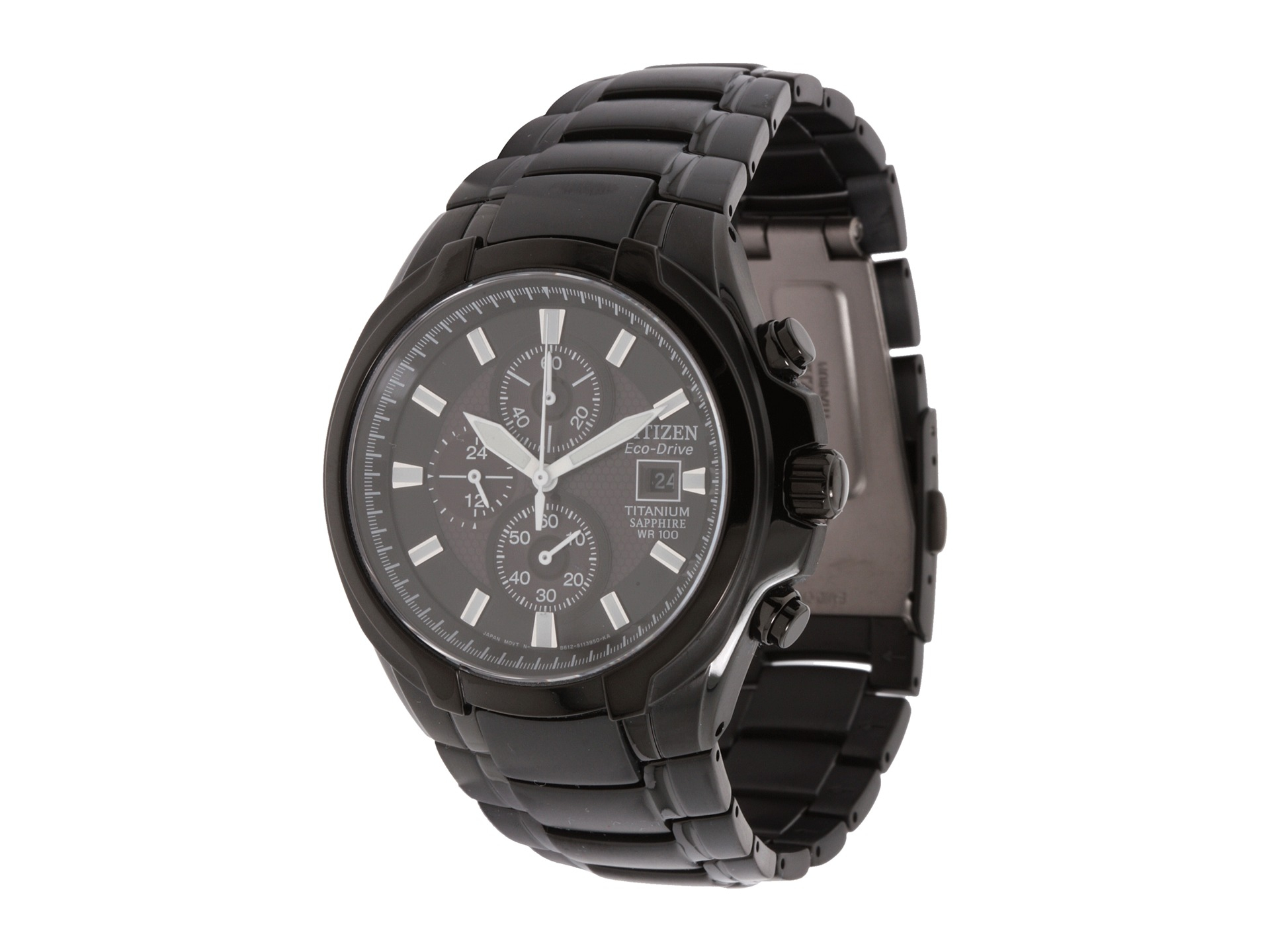 Citizen Ca0265-59E Eco-Drive Titanium Watch in Black for Men | Lyst