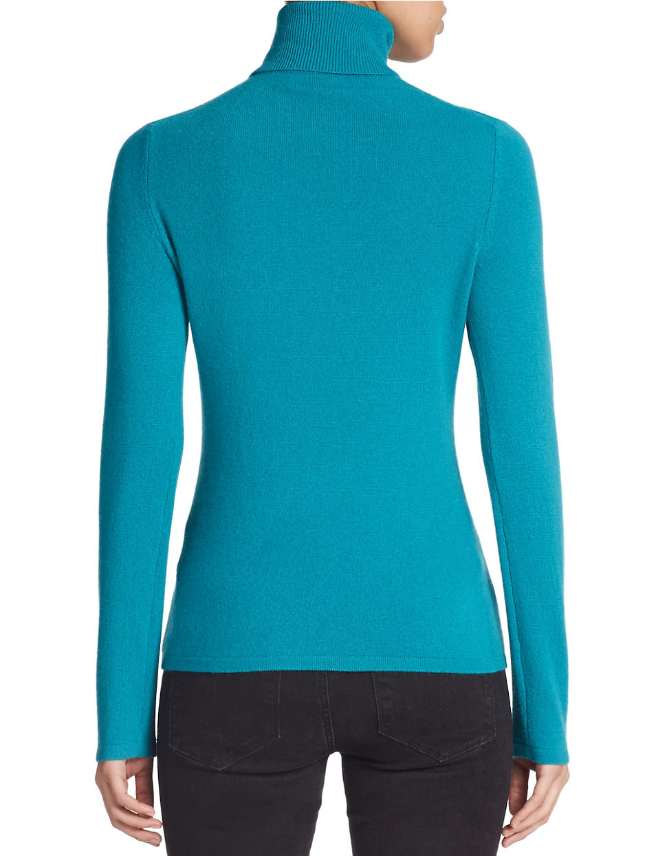 Lord & taylor Petite Cashmere Turtleneck Sweater in Blue (Turquoise) | Lyst