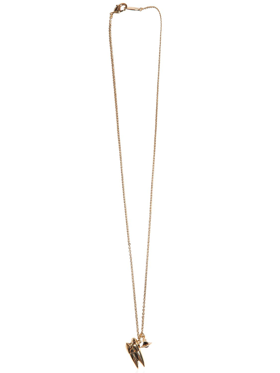 Lyst - Vivienne Westwood Tooth & Orb Pendants On Chain Necklace in Metallic