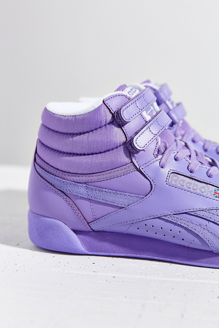 Reebok Freestyle Hi Spirit Sneaker in Lavender (Purple) - Lyst