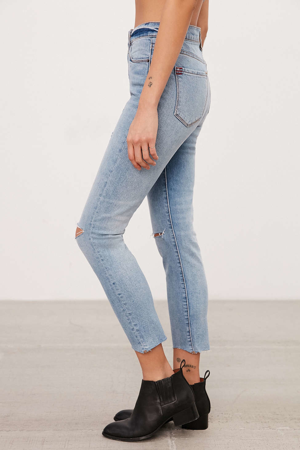 twig high rise slim jeans