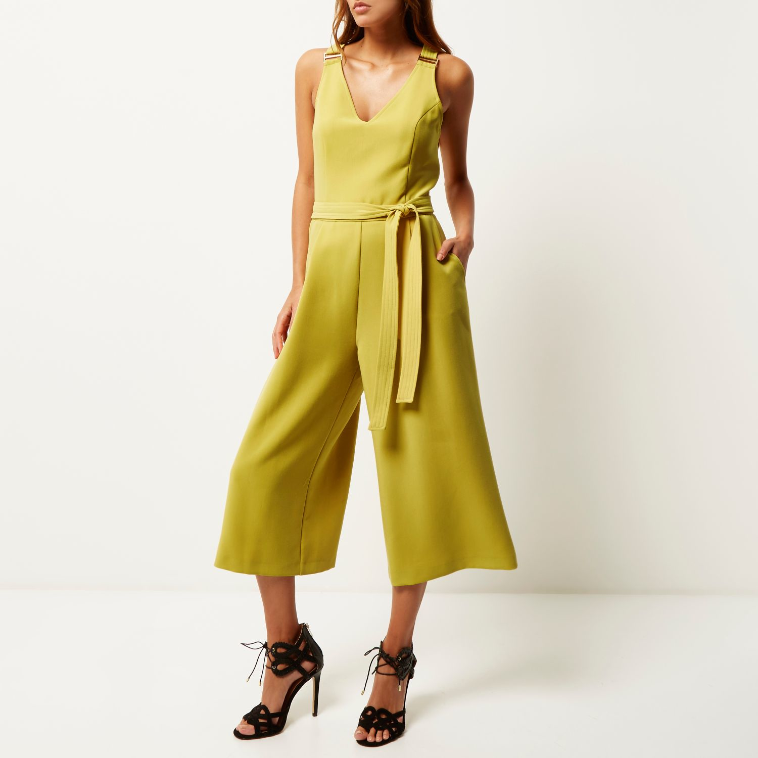 light yellow jumpsuit