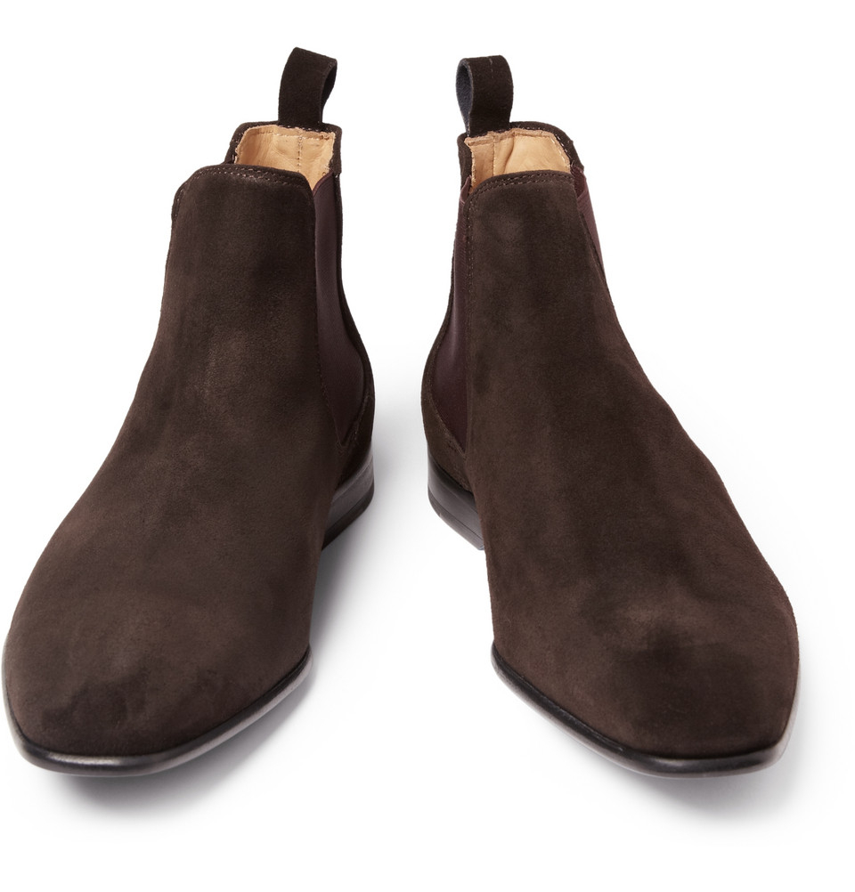 Paul smith Falconer Suede Chelsea Boots in Purple for Men Lyst