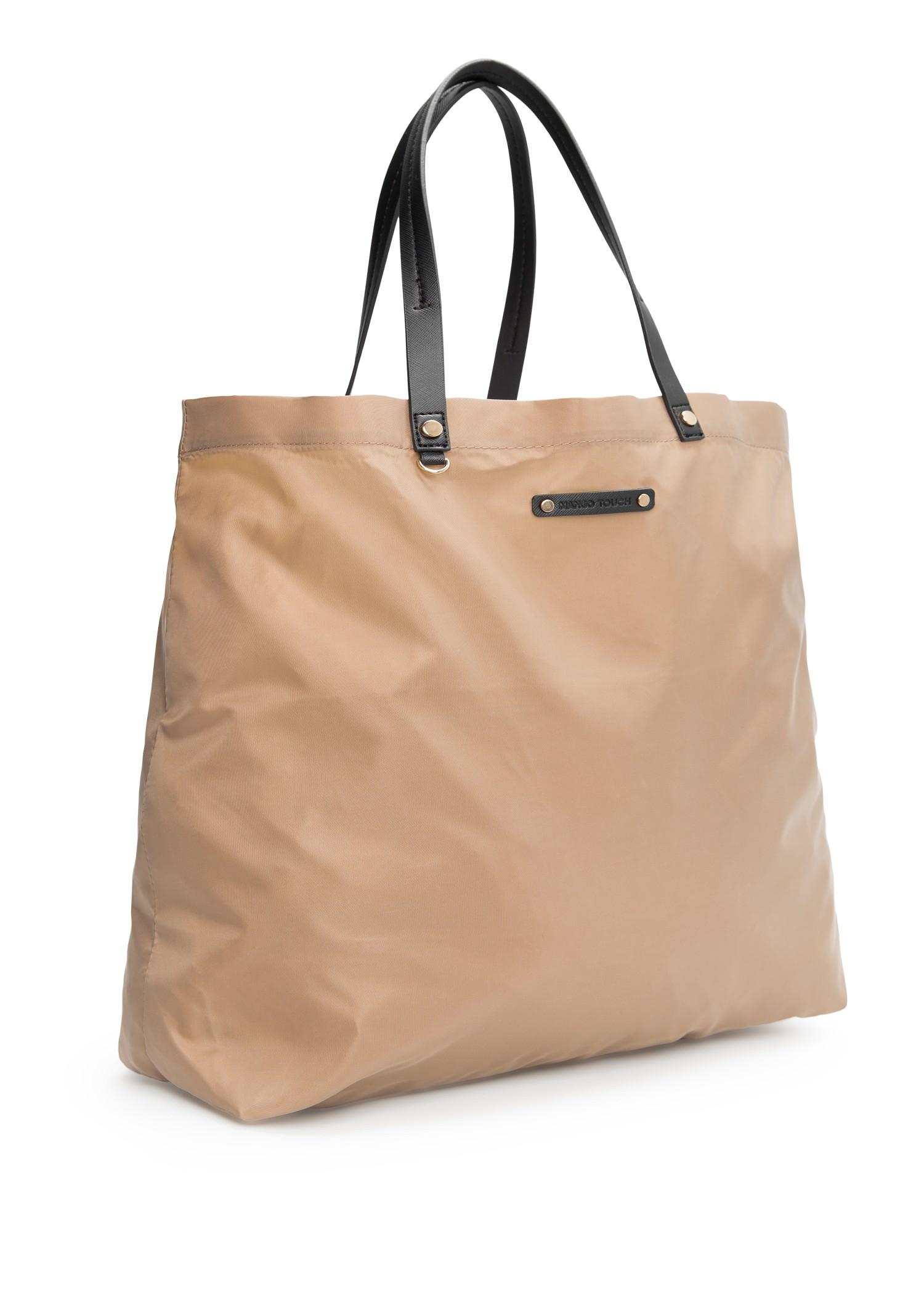 Lyst Mango Bolso Shopper Nylon in Natural