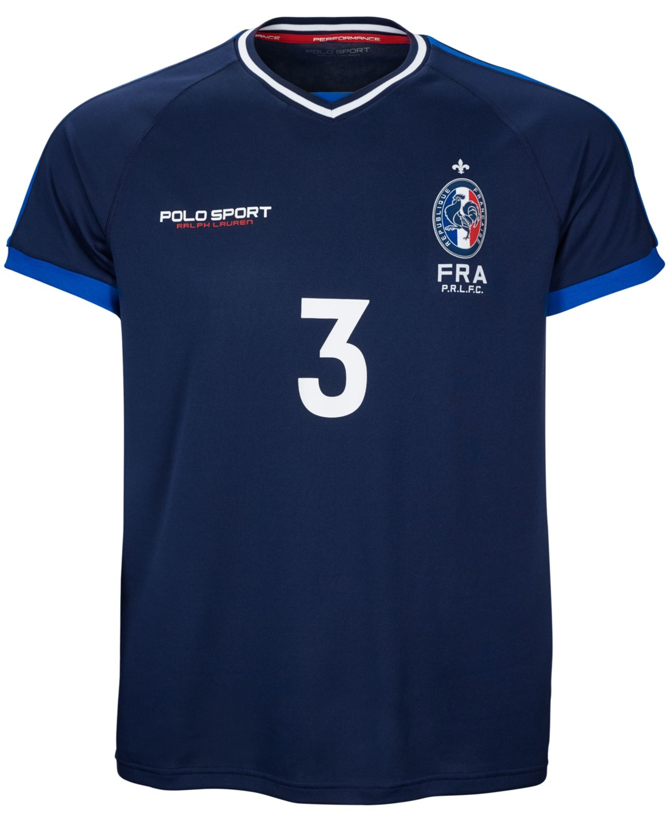 Polo Ralph Lauren Polo Sport France Performance V-neck T-shirt in Blue for  Men | Lyst