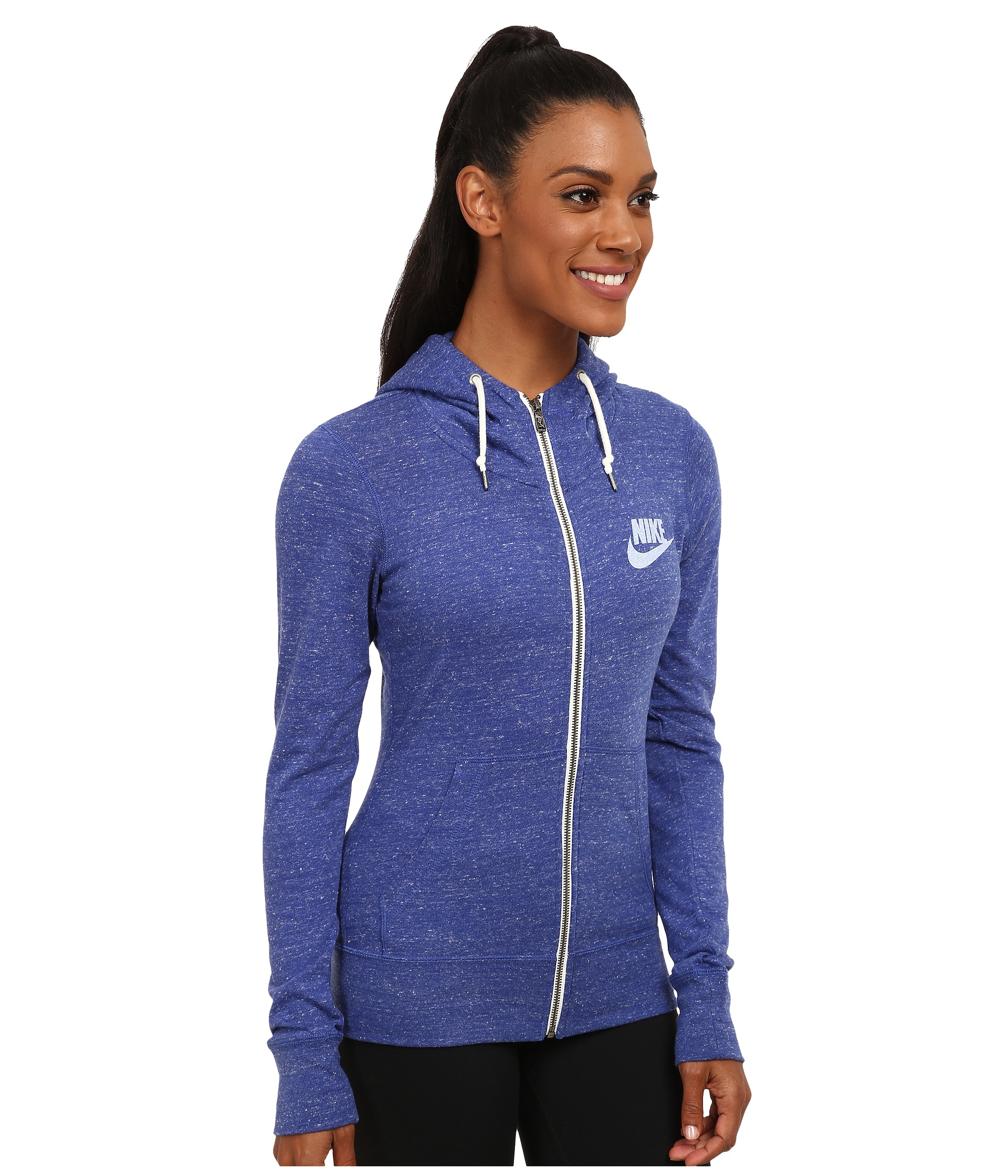 Nike Gym Vintage Full-zip Hoodie in Blue - Lyst