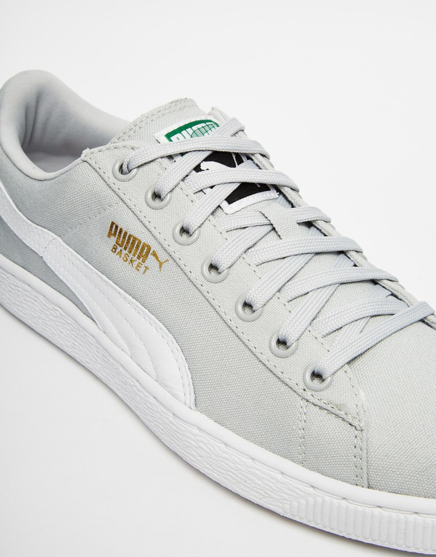puma canvas trainers