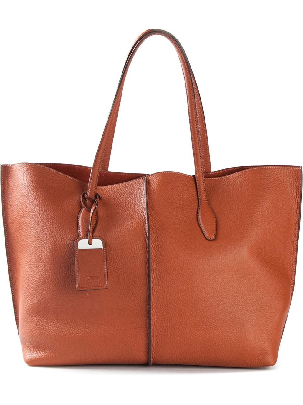 Tod's Joy Large Leather Tote in Brown - Lyst