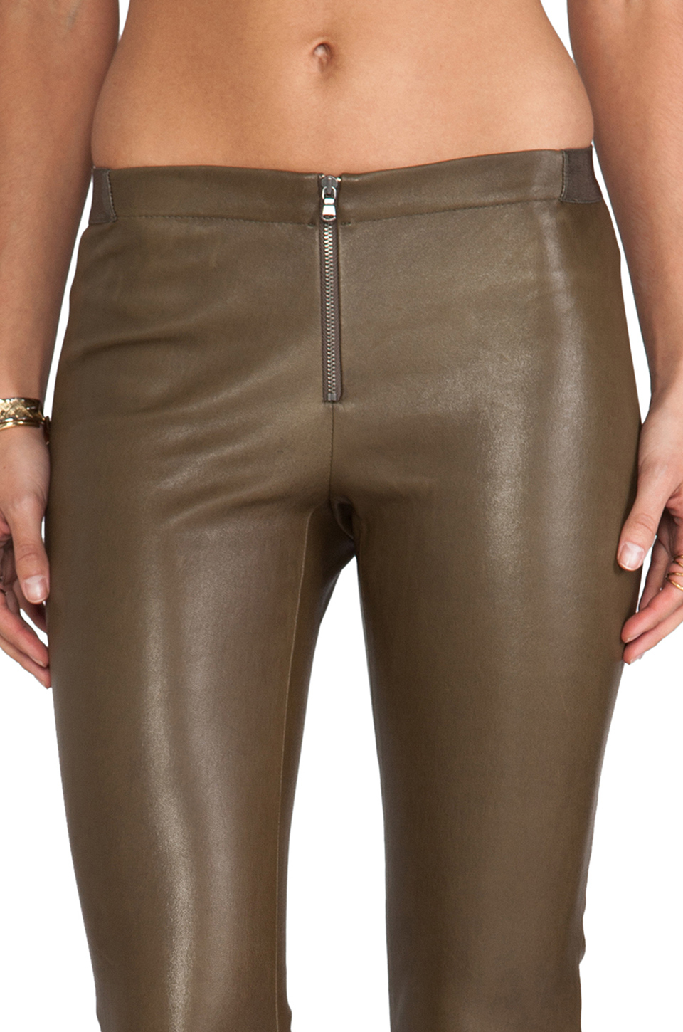 alice and olivia green pants