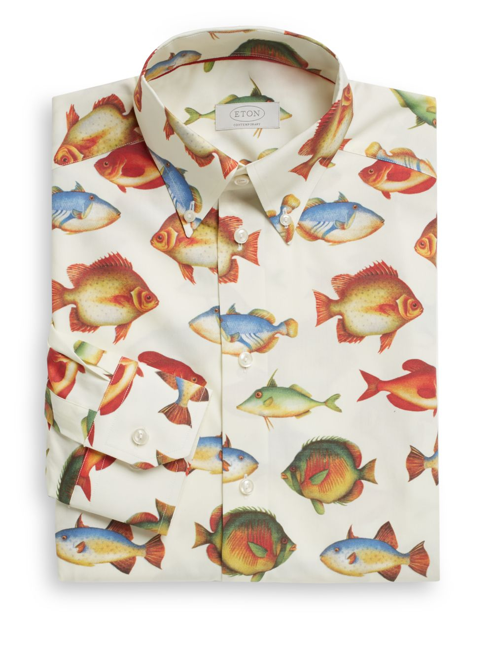 Eton Contemporaryfit Fish Print Dress Shirt for Men | Lyst