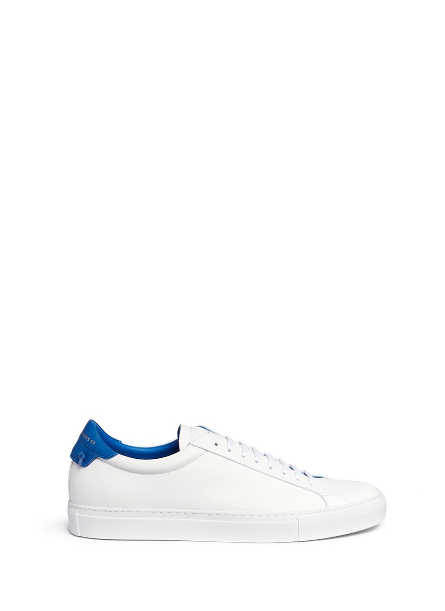 Knot Collar Leather Sneakers 