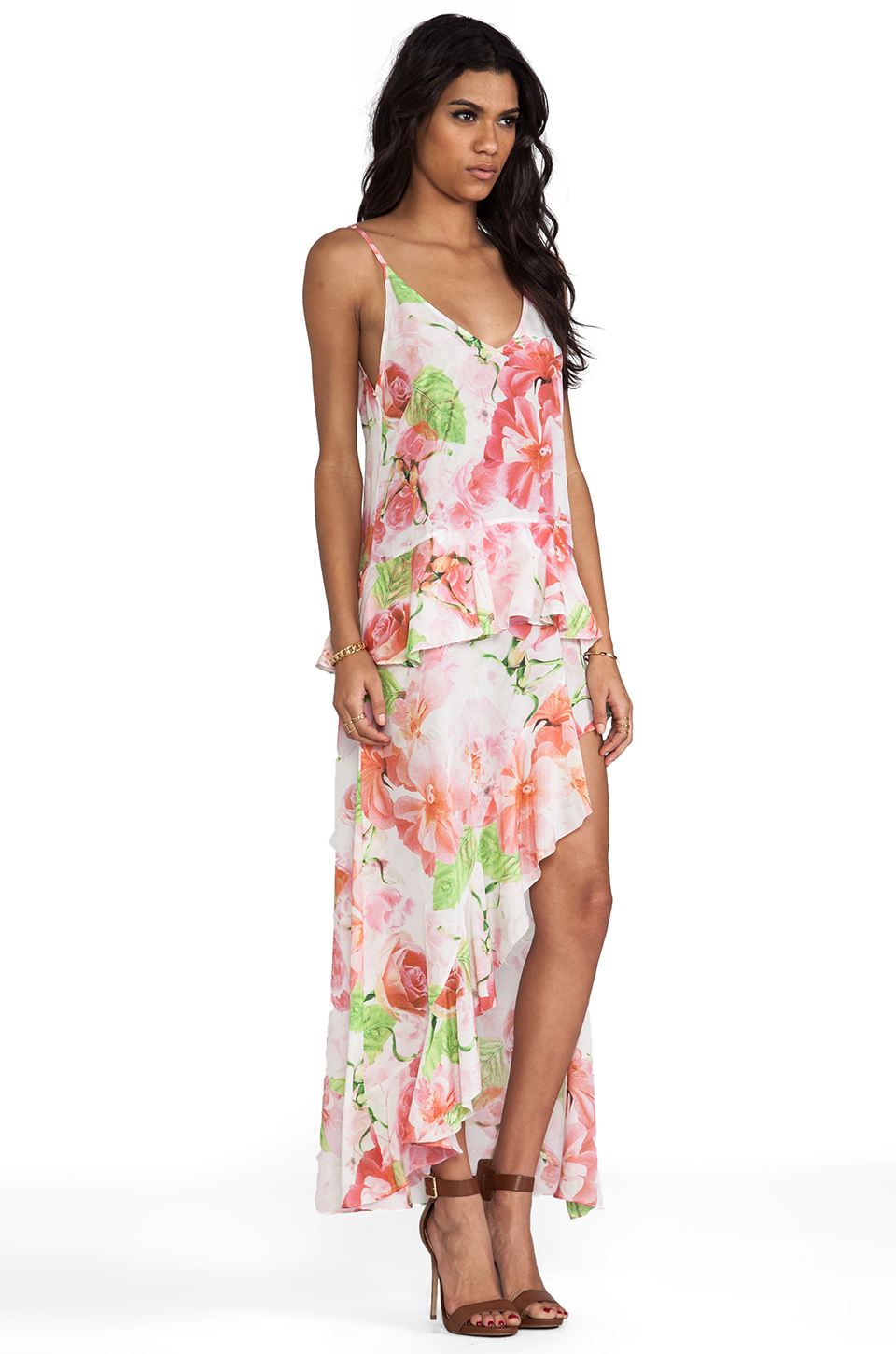 Lyst Shakuhachi A Midsummer Nights Midi Cami Dress in Pink