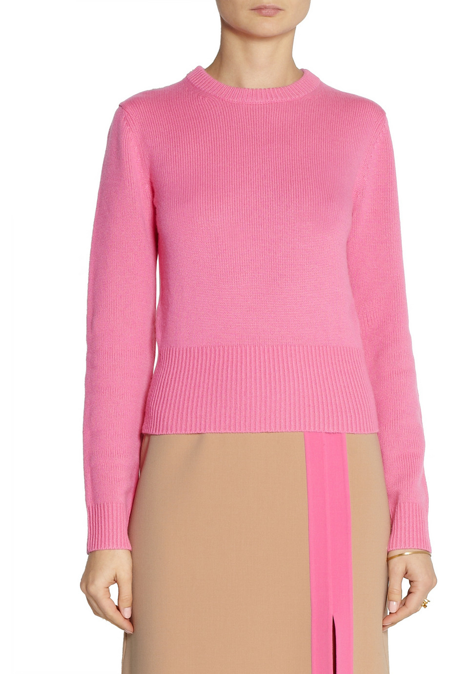 Michael Kors Cashmere Sweater in Pink - Lyst
