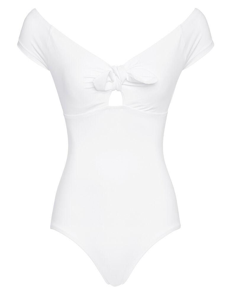 white shaping swimsuit